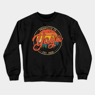 Promoted to Yaya Est 2020 Mothers Day Gift Crewneck Sweatshirt